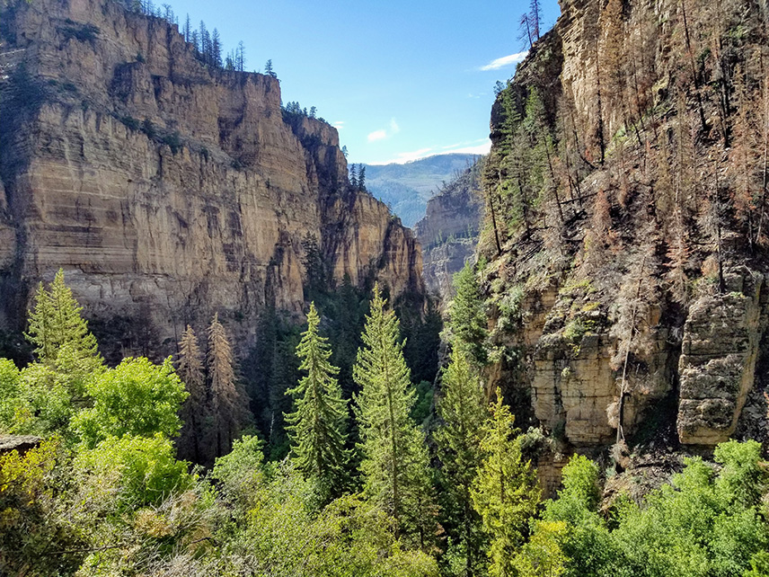 Glenwood canyon near Glenwood Springs, Colorado